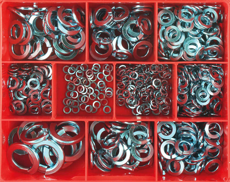 Champion Metric/Imperial Spring Washer Assortment 535 piece