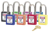Master Lock 0410 Zenex Safety Lockout Padlock KEYED ALIKE, 38mm 10 (Pack) - Blue