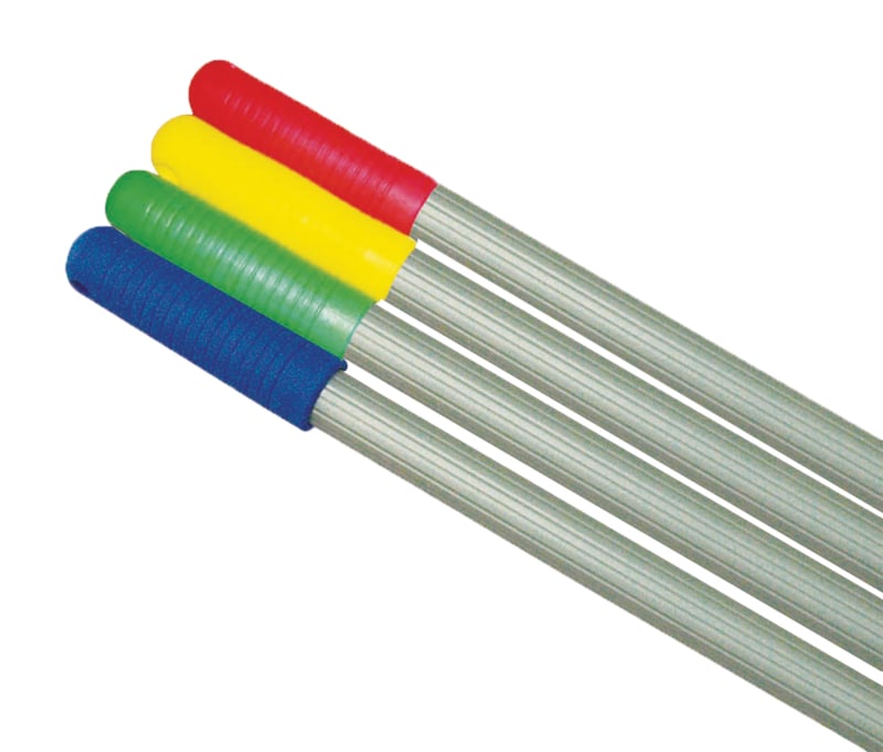 Floor Squeegee Handle Alloy Hanger Cap - BLUE 25mm x 1.4m (Each)