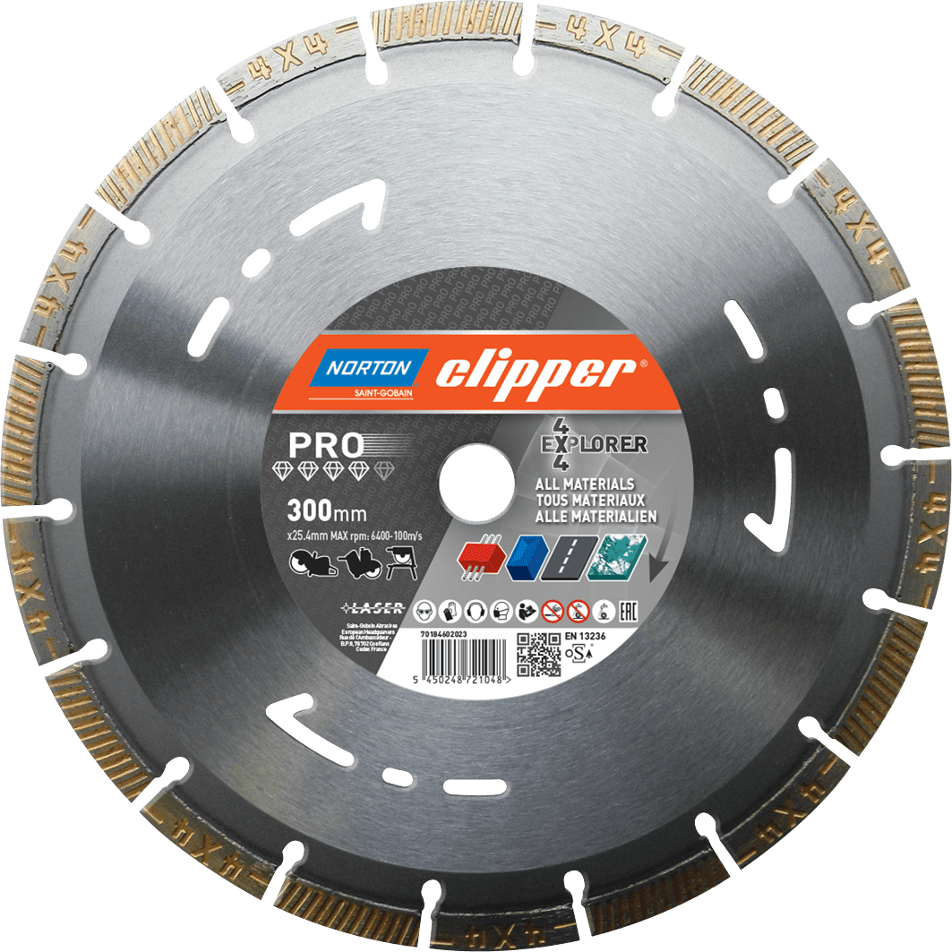 Norton Clipper Diamond Blade 1EA 300x3x25.4mm (Each)