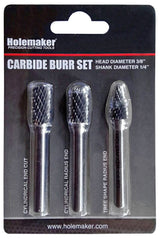 Holemaker Carbide Burr Set 3 Piece
