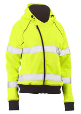 Bisley, Women's Hi Vis Fleece Hoodie, BKL6819T - Yellow - 18