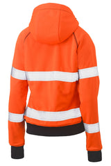 Bisley, Women's Hi Vis Fleece Hoodie, BKL6819T - Yellow (Size: 12)