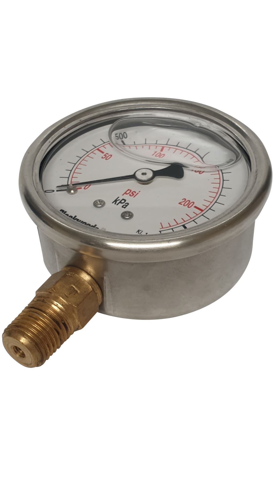 Gauges Pressure SS- 1/4" BSP-Bottom- 0/ 1600 kPa (Each)
