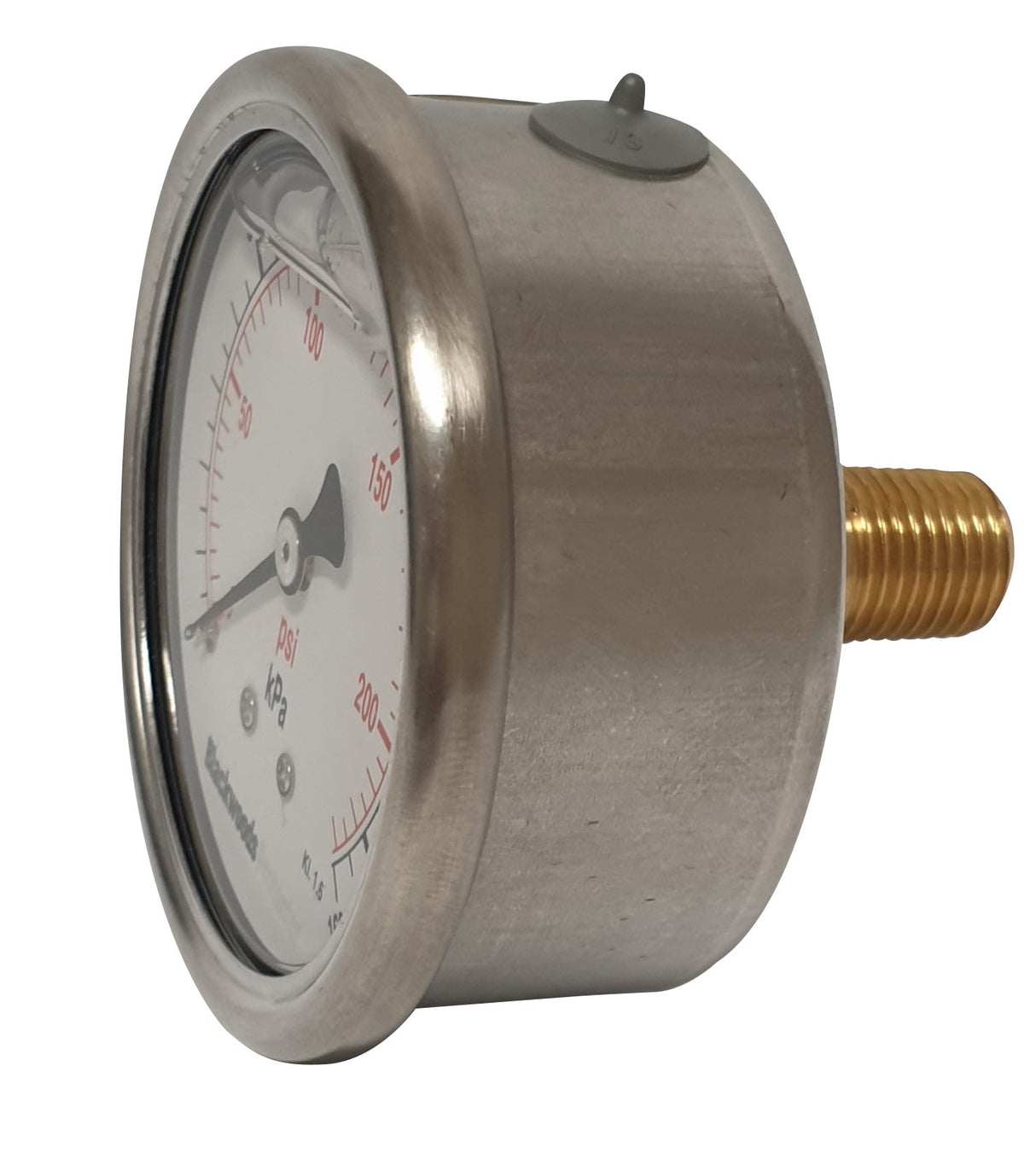 Gauges Pressure SS- 1/4" BSP-Rear 0-1600 kPa (Each)