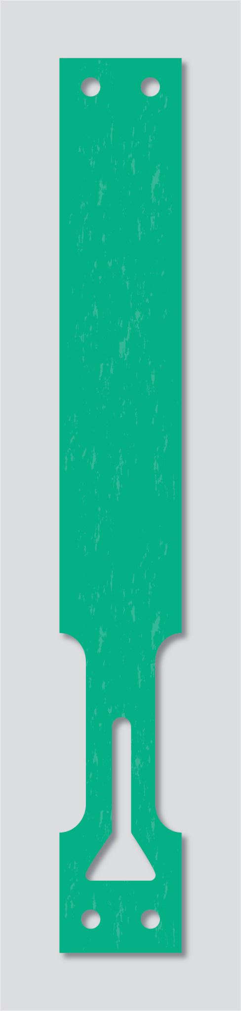 Tuflok Tag Spring Green 186 x 25mm 1000 tags per roll (Carton of 5 rolls)