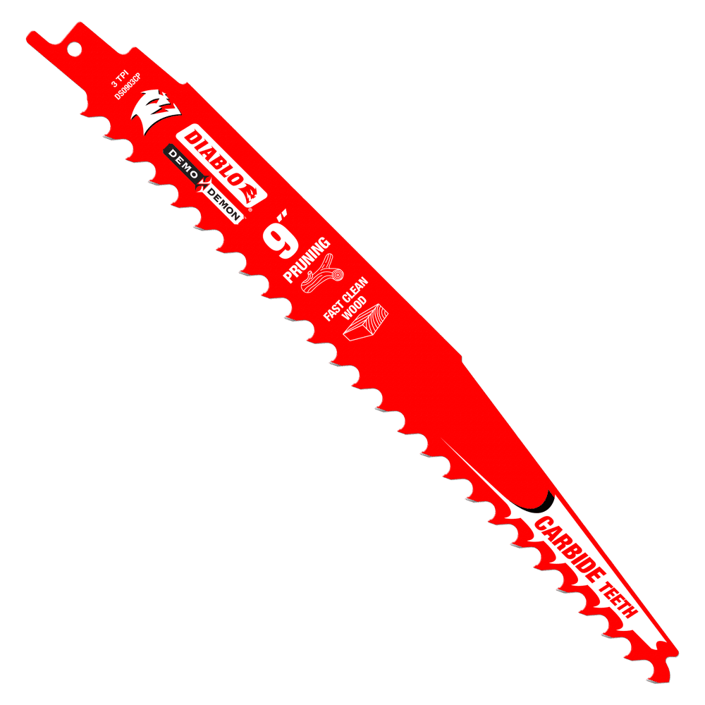 Diablo Demon Carbide Tipped Pruning & Wood Blade 9" (Pack of 3)