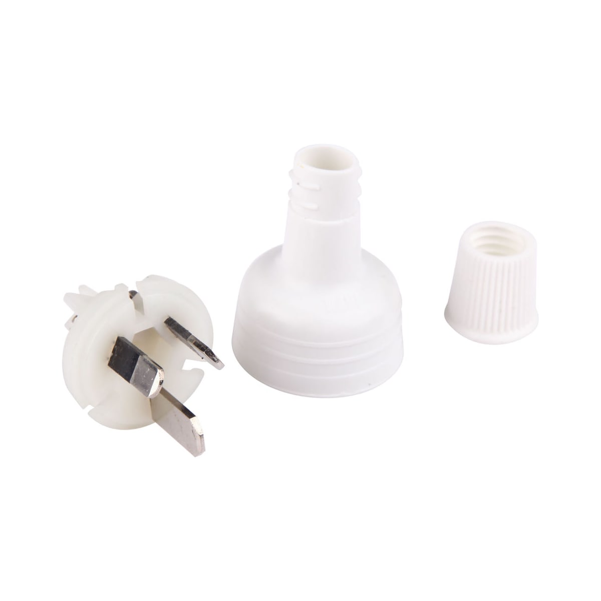 HPM 15 Amp 3 Pin Top Entry Plug Top - White