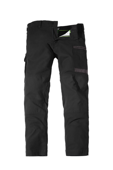 FXD, Cotton Stretch Work Pant, WP-3 (Pair) - Black - Size: 30