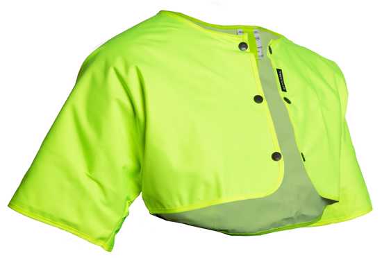Styx Mill, Hi Vis Dome Detachable Cape (Each) - Fluro Orange - Size: S3