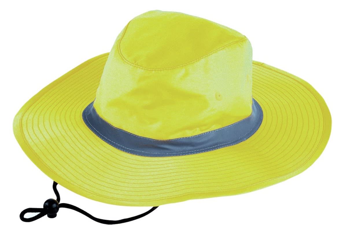 Legend Life, Hi Vis Reflector Safety Hat, 3900 - Fluoro Yellow (Size: LXL)