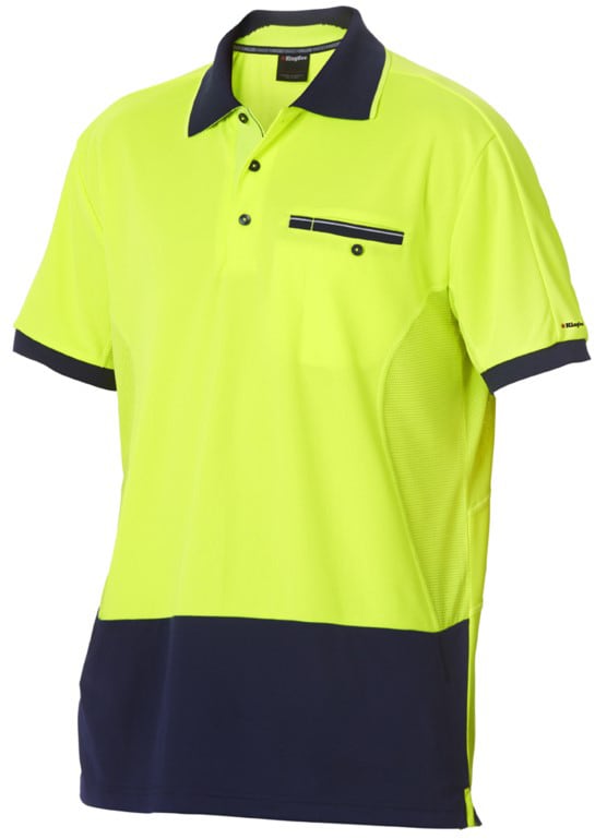 KingGee, Hi Vis Hyperfreeze Polo, K54845 (Each) -  - Size: 2XL