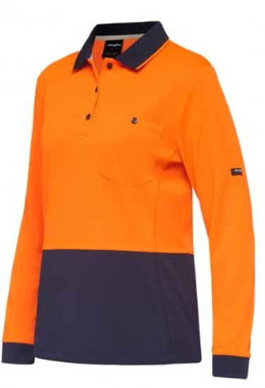KingGee, Women's Hi Vis Hyperfreeze Polo, K44730 (Each) -  - Size: L