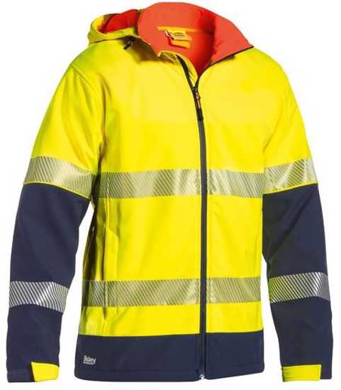 Bisley, Hi Vis Ripstop Soft Shell Jacket, BJ6934T (Each) -  - Size: 3XL