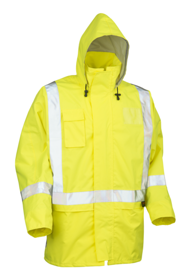 Tornado, Hi Vis Mesh Lined Jacket (Each) - Fluro Yellow - Size: 4XL