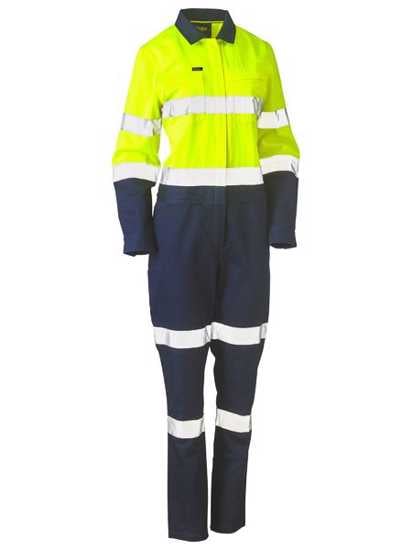Bisley, Women's Hi Vis Cotton Overall, BCL6066T (Pair) -  - Size: 6