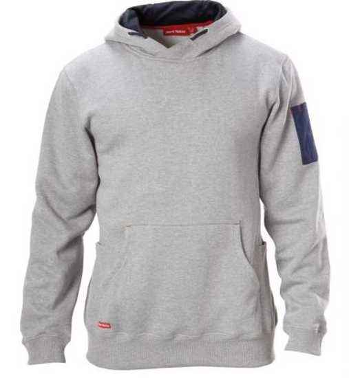 Hard Yakka, Brushed Fleece Hoodie, Y19326 (Each) - Grey - Size: 4XL