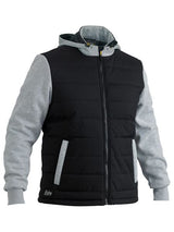 Bisley, FLX & MOVE Puffer Fleece Hoodie, BJ6944 - Black (Size: 4XL)