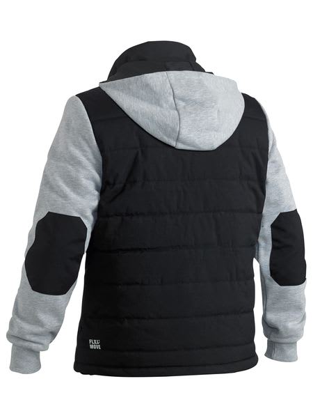 Bisley, FLX & MOVE Puffer Fleece Hoodie, BJ6944 - Black - 3XL