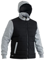 Bisley, FLX & MOVE Puffer Fleece Hoodie, BJ6944 - Black (Size: 4XL)