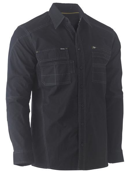 Bisley, FLX & MOVE Utility Shirt, BS6144 (Each) - Black - Size: 4XL