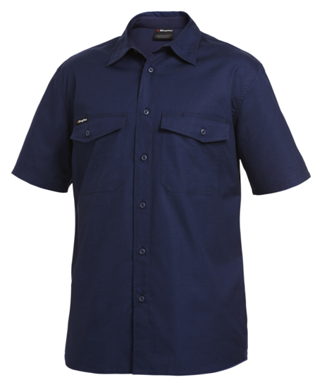 KingGee, Workcool 2 Ripstop Shirt, K14825 (Each) - Navy - Size: 4XL