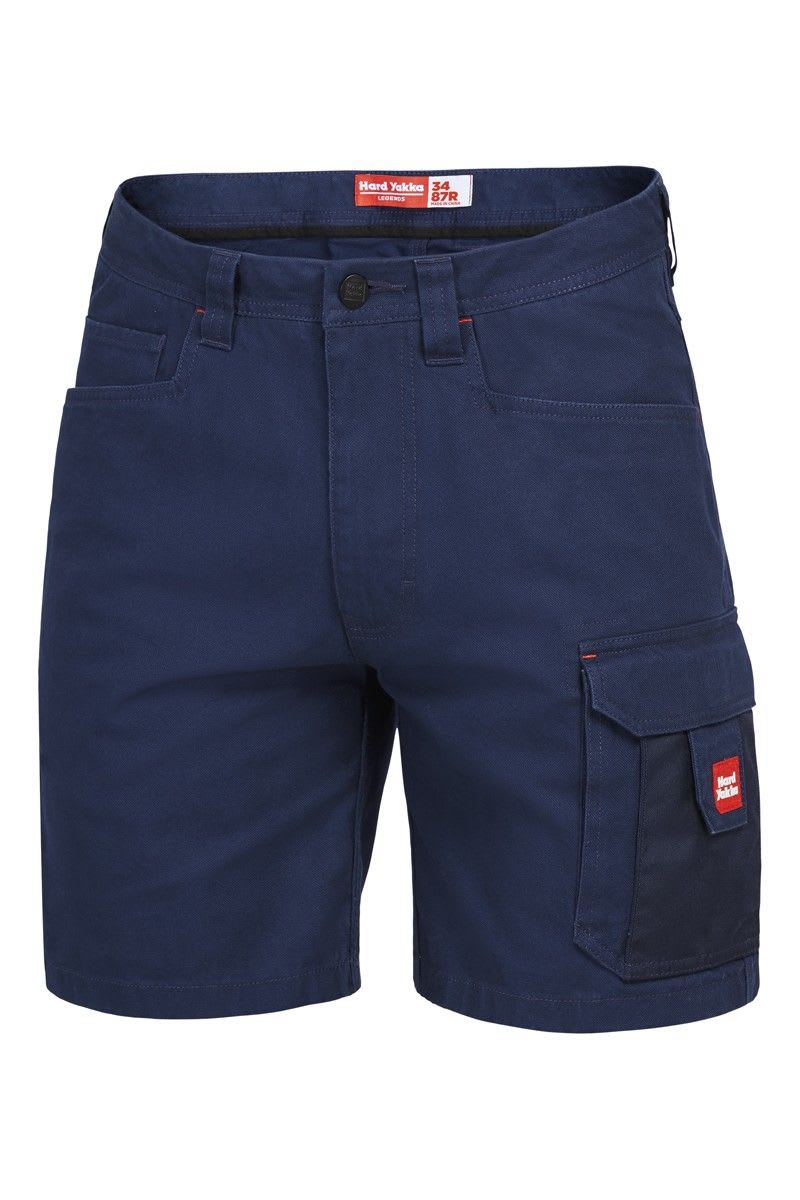 Hard Yakka, Legends Cargo Short, Y05066 (Pair) - Navy - Size: 112