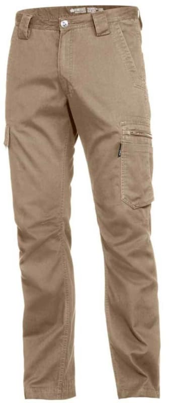 KingGee, Lightweight Tradie Pant, K13290-Stout Fit (Pair) - Khaki - Size: 117