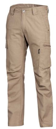 KingGee, Canvas Tradie Pant, K13280-Regular Fit (Pair) - Khaki - Size: 97