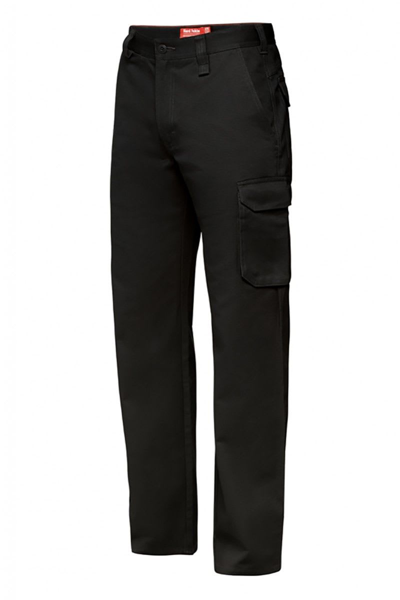 Hard Yakka, Foundations Cargo Pant, Y02500 Stout Fit - Black - 127