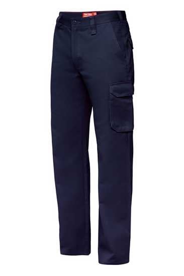 Hard Yakka, Foundations Cargo Pant, Y02500-Stout Fit (Pair) - Navy - Size: 122
