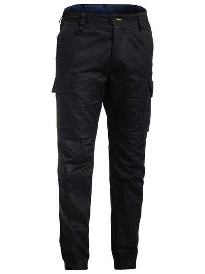 Bisley, Ripstop Cuffed Cargo Pant, BPC6476 (Pair) - Black - Size: 112