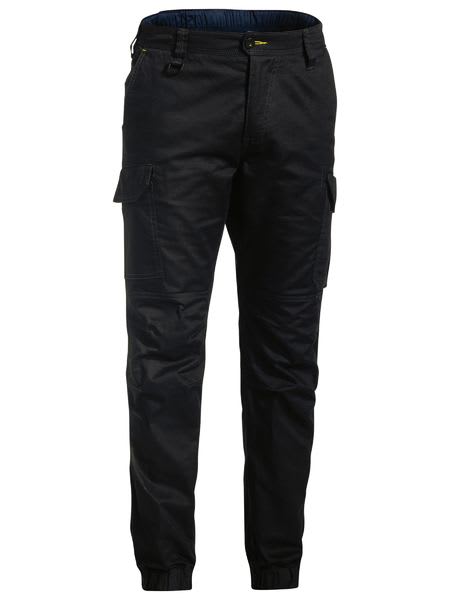 Bisley, Ripstop Cuffed Cargo Pant, BPC6476 (Pair) - Black - Size: 87