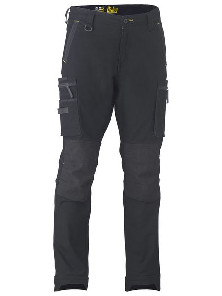 Bisley, FLX & MOVE Stretch Utility Zip Cargo Pant (Pair) - Black - Size: 72