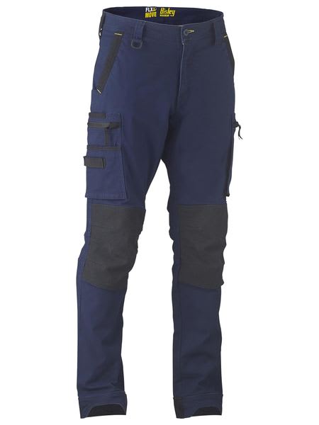 Bisley, FLX & MOVE Stretch Utility Zip Cargo Pant (Pair) - Navy - Size: 17