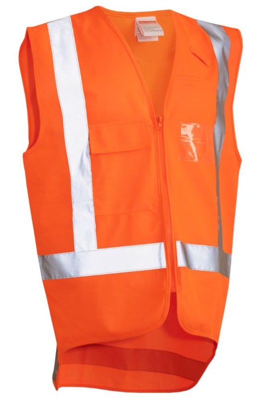 Hard Yakka, Hi Vis Safety Vest, N4VU04 - Fluro Orange - 6XL