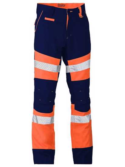 Bisley, Taped Biomotion Contrast Hi Vis Pant (Pair) -  - Size: 77