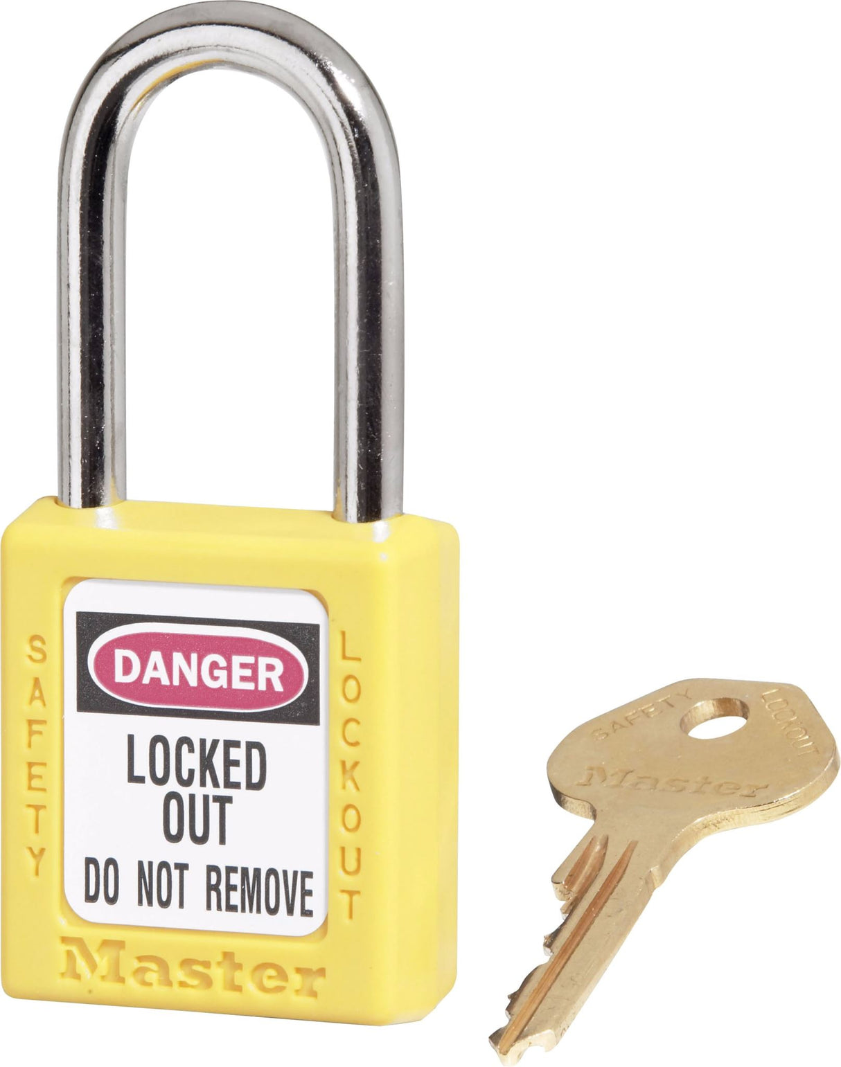 Master Lock 0410 Lockout Padlock - KEYED DIFFERENT 38mm - Yellow