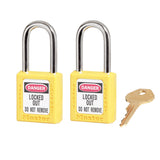 Master Lock 0410 Zenex Safety Lockout Padlock KEYED ALIKE, 38mm 2 (Pack) - Teal