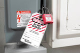 Master Lock 0410 Zenex Safety Lockout Padlock KEYED ALIKE, 38mm 3 (Pack) - Black