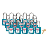 Master Lock 0410 Zenex Safety Lockout Padlock Keyed Alike, 38mm 20 (Pack)