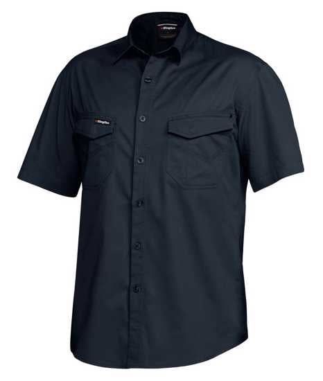 KingGee, Tradies Shirt, K14355 (Each) - Oil Navy - Size: 3XL