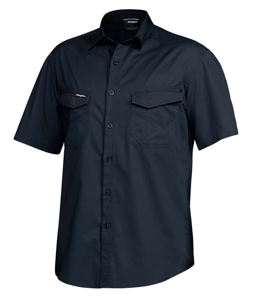 KingGee, Tradies Shirt, K14355 (Each) - Oil Navy - Size: 2XL