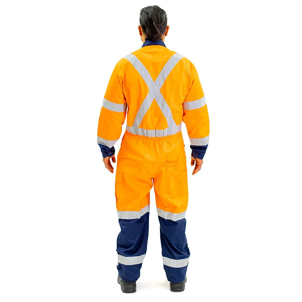 Bison, TTMC X-Back Overall, 43302X - Orange/Navy - 107