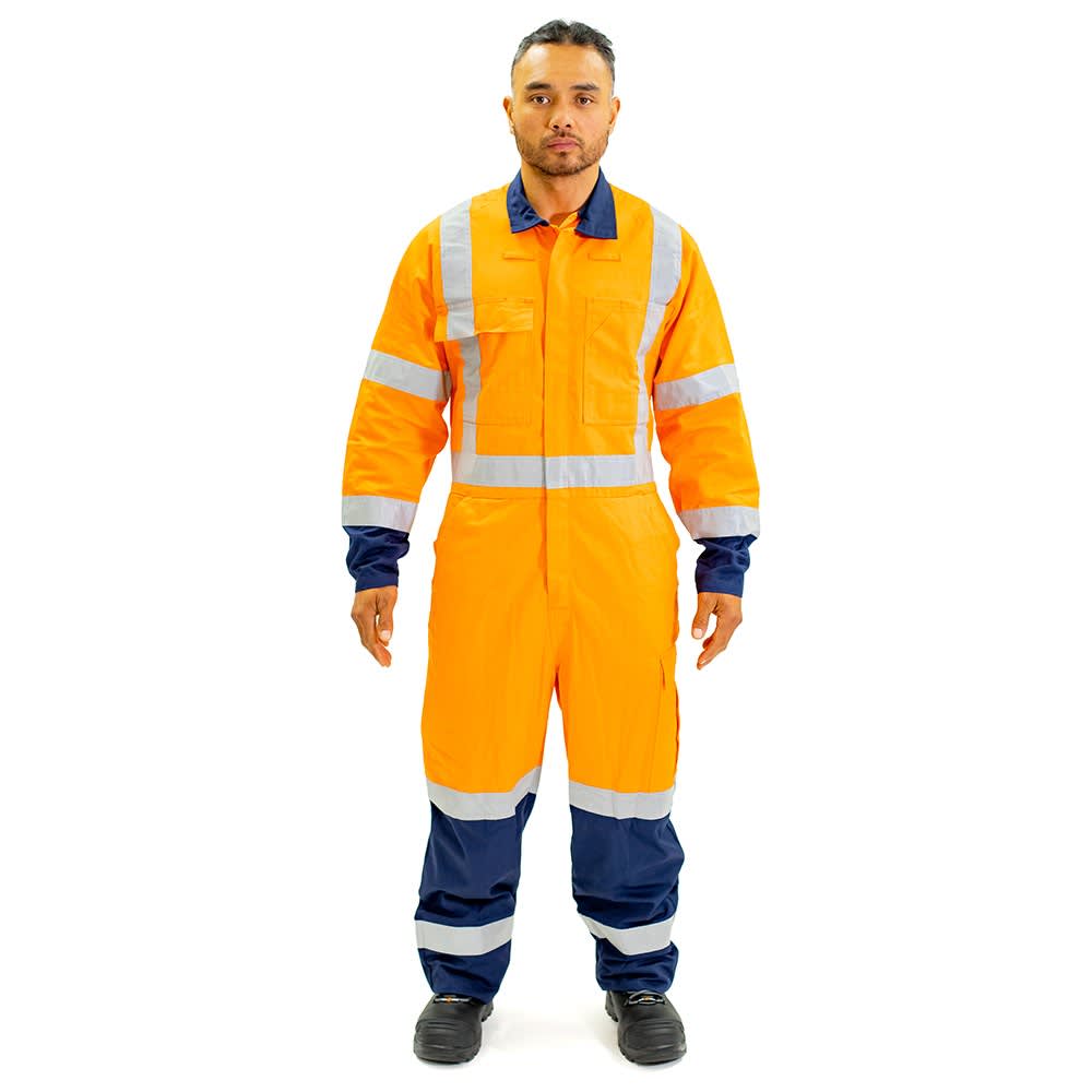 Bison, TTMC X-Back Overall, 43302X - Orange/Navy - 107