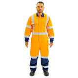 Bison, TTMC X-Back Overall, 43302X - Orange/Navy - 107