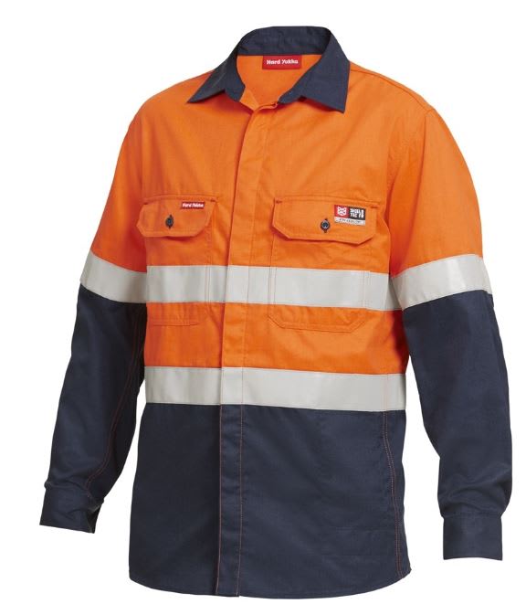 ShieldTEC, 8.4cal Hi Vis FR Shirt, Y04350 (Each) - Size: L - Orange