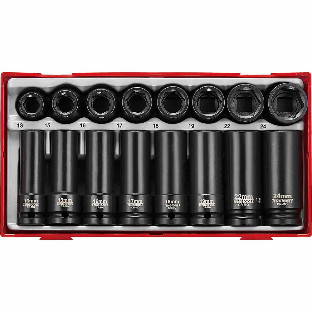20Pc Impact Socket Set 1/2in Drive