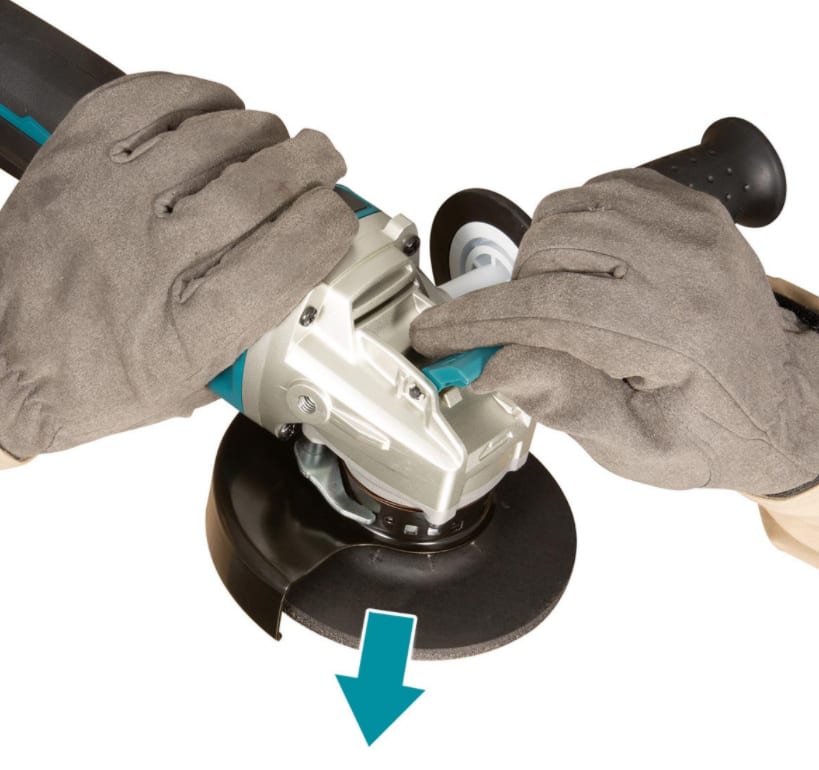 Makita 18V LXT Paddle Switch XLOCK Angle Grinder 125mm (Cordless Skin Only)