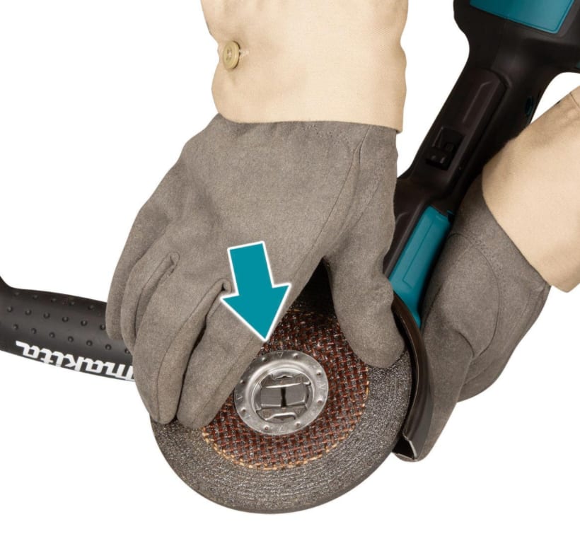 Makita 18V LXT Paddle Switch XLOCK Angle Grinder 125mm (Cordless Skin Only)